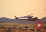 Image of UH-1D Iroquois helicopters Pleiku South Vietnam, 1969, second 42 stock footage video 65675075563