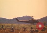 Image of UH-1D Iroquois helicopters Pleiku South Vietnam, 1969, second 43 stock footage video 65675075563
