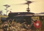 Image of UH-1D Iroquois helicopters Pleiku South Vietnam, 1969, second 47 stock footage video 65675075563