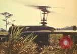Image of UH-1D Iroquois helicopters Pleiku South Vietnam, 1969, second 50 stock footage video 65675075563