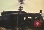 Image of UH-1D Iroquois helicopters Pleiku South Vietnam, 1969, second 61 stock footage video 65675075563