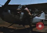 Image of O-1 Bird Dog liaison aircraft Bien Hoa Vietnam, 1970, second 4 stock footage video 65675075600