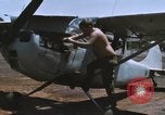 Image of O-1 Bird Dog liaison aircraft Bien Hoa Vietnam, 1970, second 7 stock footage video 65675075600