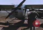 Image of O-1 Bird Dog liaison aircraft Bien Hoa Vietnam, 1970, second 33 stock footage video 65675075600