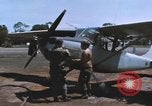 Image of O-1 Bird Dog liaison aircraft Bien Hoa Vietnam, 1970, second 46 stock footage video 65675075600