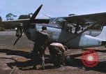 Image of O-1 Bird Dog liaison aircraft Bien Hoa Vietnam, 1970, second 49 stock footage video 65675075600