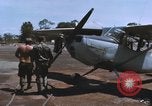Image of O-1 Bird Dog liaison aircraft Bien Hoa Vietnam, 1970, second 57 stock footage video 65675075600