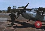 Image of O-1 Bird Dog liaison aircraft Bien Hoa Vietnam, 1970, second 58 stock footage video 65675075600