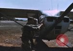 Image of O-1 Bird Dog liaison aircraft Bien Hoa Vietnam, 1970, second 62 stock footage video 65675075600