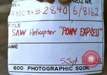 Image of 20th Helicopter Squadron personnel Vietnam, 1968, second 4 stock footage video 65675075608