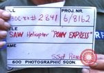 Image of 20th Helicopter Squadron personnel Vietnam, 1968, second 3 stock footage video 65675075609
