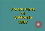 Image of Flames rising above tall trees California United States USA, 1987, second 1 stock footage video 65675075621