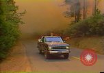 Image of Flames rising above tall trees California United States USA, 1987, second 43 stock footage video 65675075621