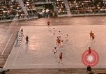 Image of handball game Munich Germany, 1972, second 9 stock footage video 65675075646