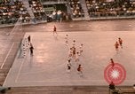 Image of handball game Munich Germany, 1972, second 10 stock footage video 65675075646
