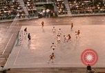 Image of handball game Munich Germany, 1972, second 13 stock footage video 65675075646