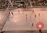 Image of handball game Munich Germany, 1972, second 14 stock footage video 65675075646