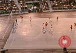 Image of handball game Munich Germany, 1972, second 16 stock footage video 65675075646