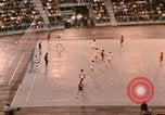 Image of handball game Munich Germany, 1972, second 20 stock footage video 65675075646