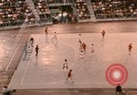 Image of handball game Munich Germany, 1972, second 21 stock footage video 65675075646
