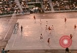 Image of handball game Munich Germany, 1972, second 23 stock footage video 65675075646