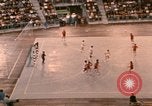 Image of handball game Munich Germany, 1972, second 25 stock footage video 65675075646