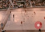 Image of handball game Munich Germany, 1972, second 29 stock footage video 65675075646