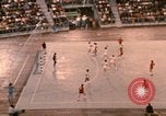 Image of handball game Munich Germany, 1972, second 30 stock footage video 65675075646