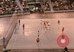 Image of handball game Munich Germany, 1972, second 31 stock footage video 65675075646