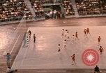 Image of handball game Munich Germany, 1972, second 35 stock footage video 65675075646