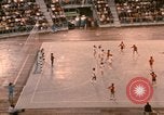 Image of handball game Munich Germany, 1972, second 36 stock footage video 65675075646