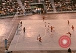 Image of handball game Munich Germany, 1972, second 40 stock footage video 65675075646