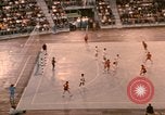 Image of handball game Munich Germany, 1972, second 41 stock footage video 65675075646