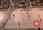 Image of handball game Munich Germany, 1972, second 43 stock footage video 65675075646