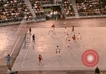 Image of handball game Munich Germany, 1972, second 44 stock footage video 65675075646