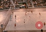 Image of handball game Munich Germany, 1972, second 46 stock footage video 65675075646