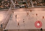 Image of handball game Munich Germany, 1972, second 47 stock footage video 65675075646