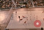 Image of handball game Munich Germany, 1972, second 52 stock footage video 65675075646