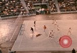 Image of handball game Munich Germany, 1972, second 53 stock footage video 65675075646