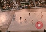 Image of handball game Munich Germany, 1972, second 55 stock footage video 65675075646