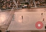 Image of handball game Munich Germany, 1972, second 58 stock footage video 65675075646