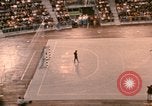 Image of handball game Munich Germany, 1972, second 59 stock footage video 65675075646