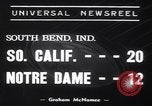 Immagine di USC contro Notre Dame del gioco del calcio South Bend Indiana USA, 1939, secondo 3 filmato di repertorio 65675075702