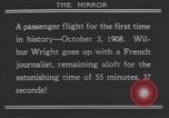 Image of Wilbur Wright's airplane Le Mans France, 1908, second 5 stock footage video 65675075714