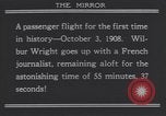 Image of Wilbur Wright's airplane Le Mans France, 1908, second 10 stock footage video 65675075714