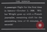 Image of Wilbur Wright's airplane Le Mans France, 1908, second 14 stock footage video 65675075714