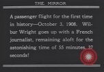 Image of Wilbur Wright's airplane Le Mans France, 1908, second 21 stock footage video 65675075714