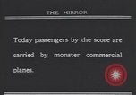 Image of passenger airplane United States USA, 1921, second 1 stock footage video 65675075715