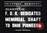 Immagine di Franklin Roosevelt Marietta Ohio USA, 1938, secondo 4 filmato di repertorio 65675075740