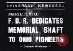 Immagine di Franklin Roosevelt Marietta Ohio USA, 1938, secondo 5 filmato di repertorio 65675075740